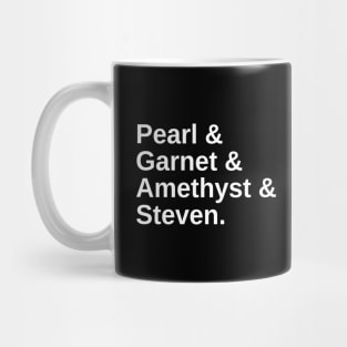 Pearl & Garnet & Amethyst & Steven Mug